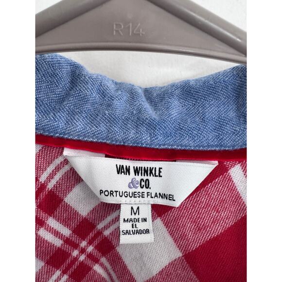 Van Winkel Flannel Pajamas - Blue & Red - Women's M - Picture 3 of 13